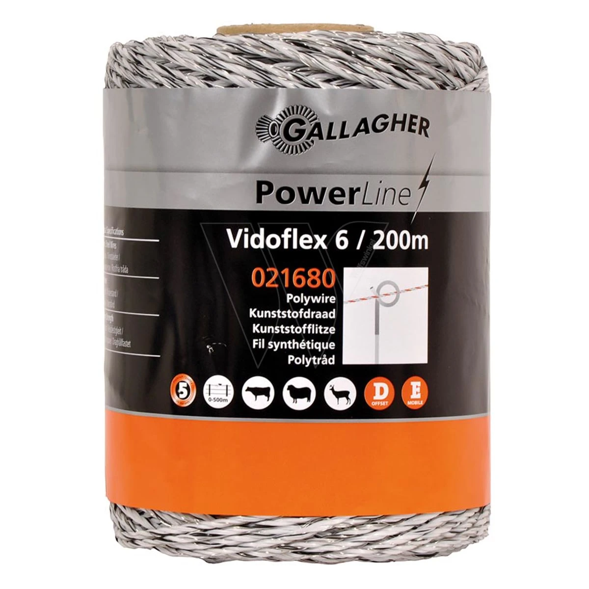 Gallagher Vidoflex 6 Wit 200m 3 Gallagher Vidoflex 6 Wit 200m