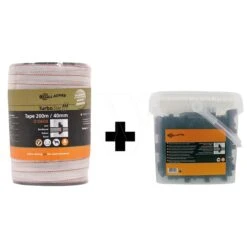 Gallagher Turbostar Lint Wit 40mm + Turb 5 Gallagher Turbostar Lint Wit 40mm + Turb -MIM Husqvarna Winkel 075942 1 GALLAGHER