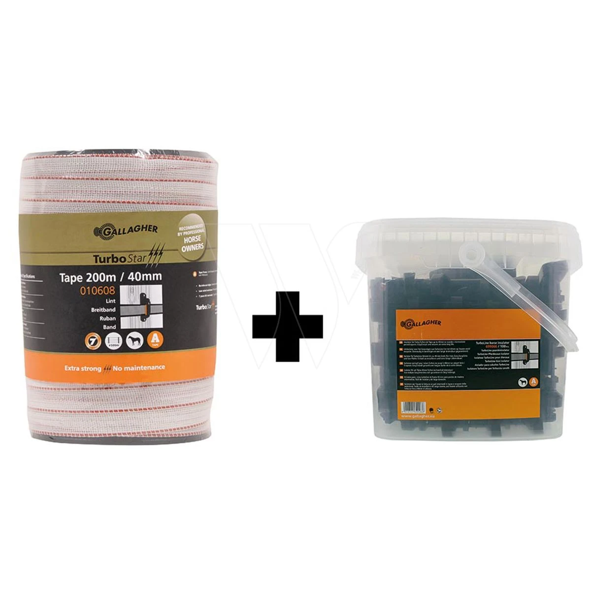 Gallagher Turbostar Lint Wit 40mm + Turb 4 Gallagher Turbostar Lint Wit 40mm + Turb - Afbeelding 2